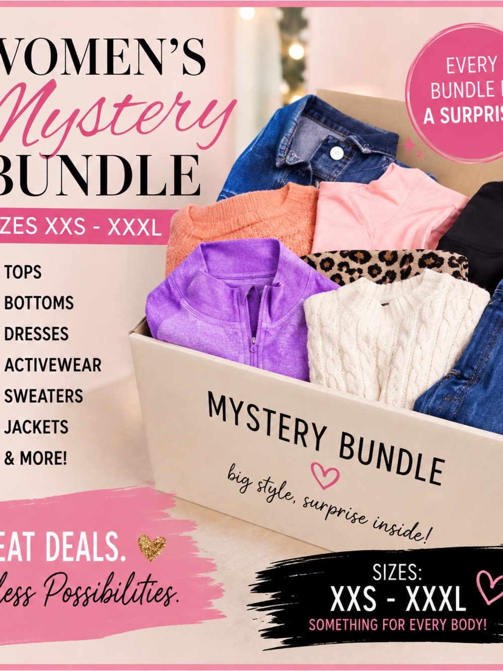 🎁 Women’s Mystery Clothing Bundle 🎁